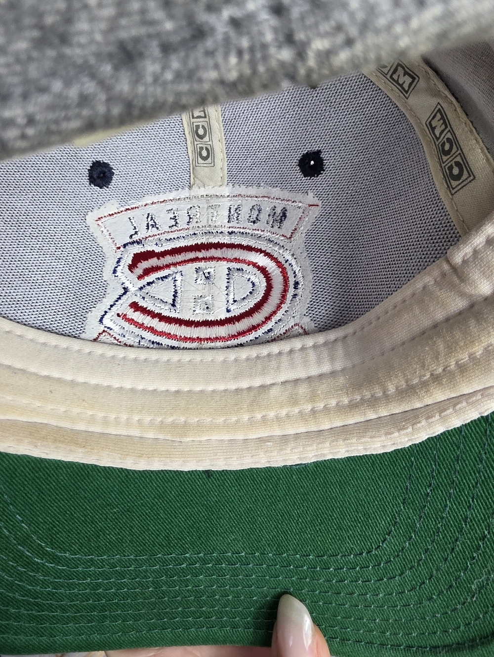 CCM Montreal Canadiens Grey and Navy Baseball Cap - Picture 7 of 9